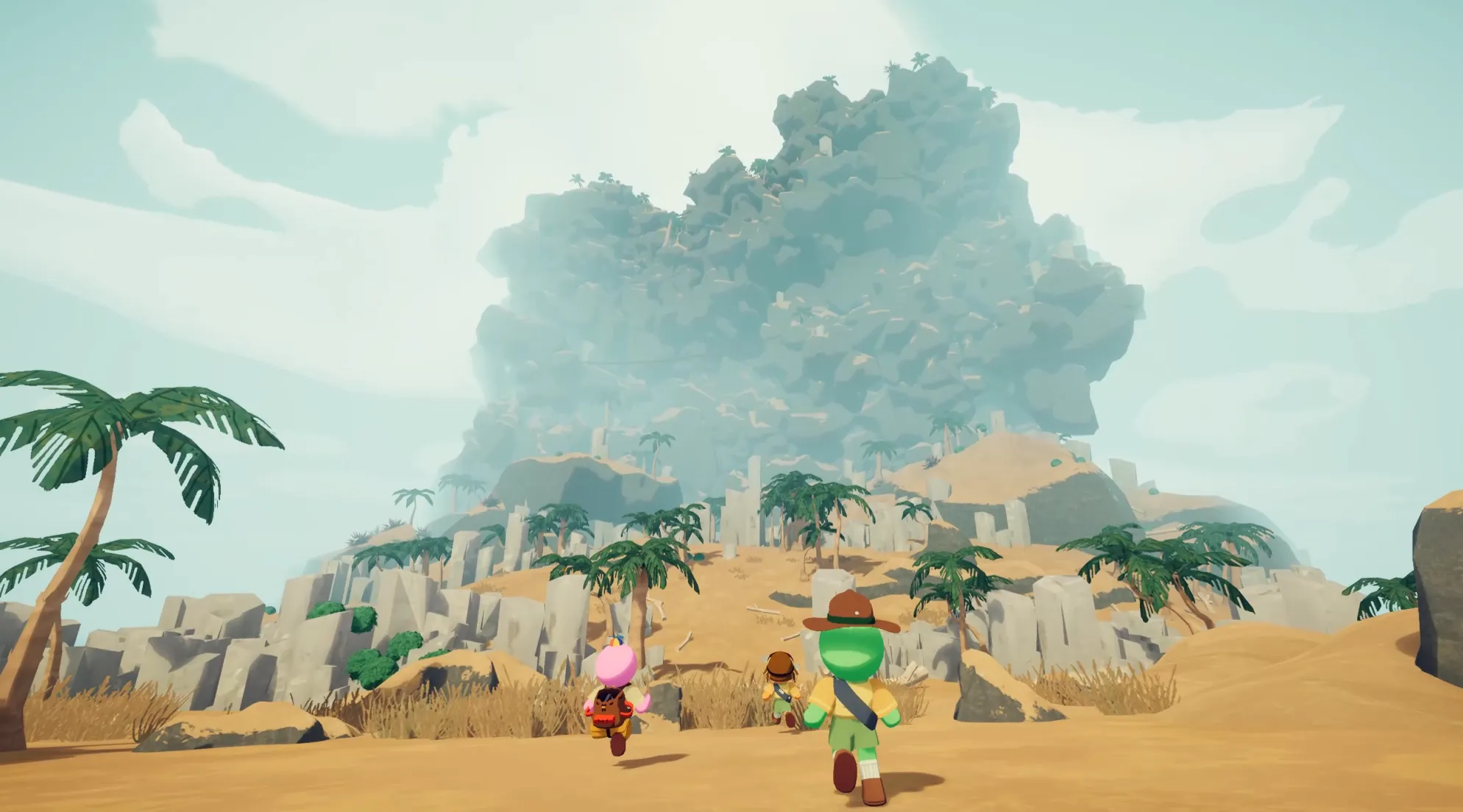 PEAK Game Gloom Biome - Co-op Climbing Environment